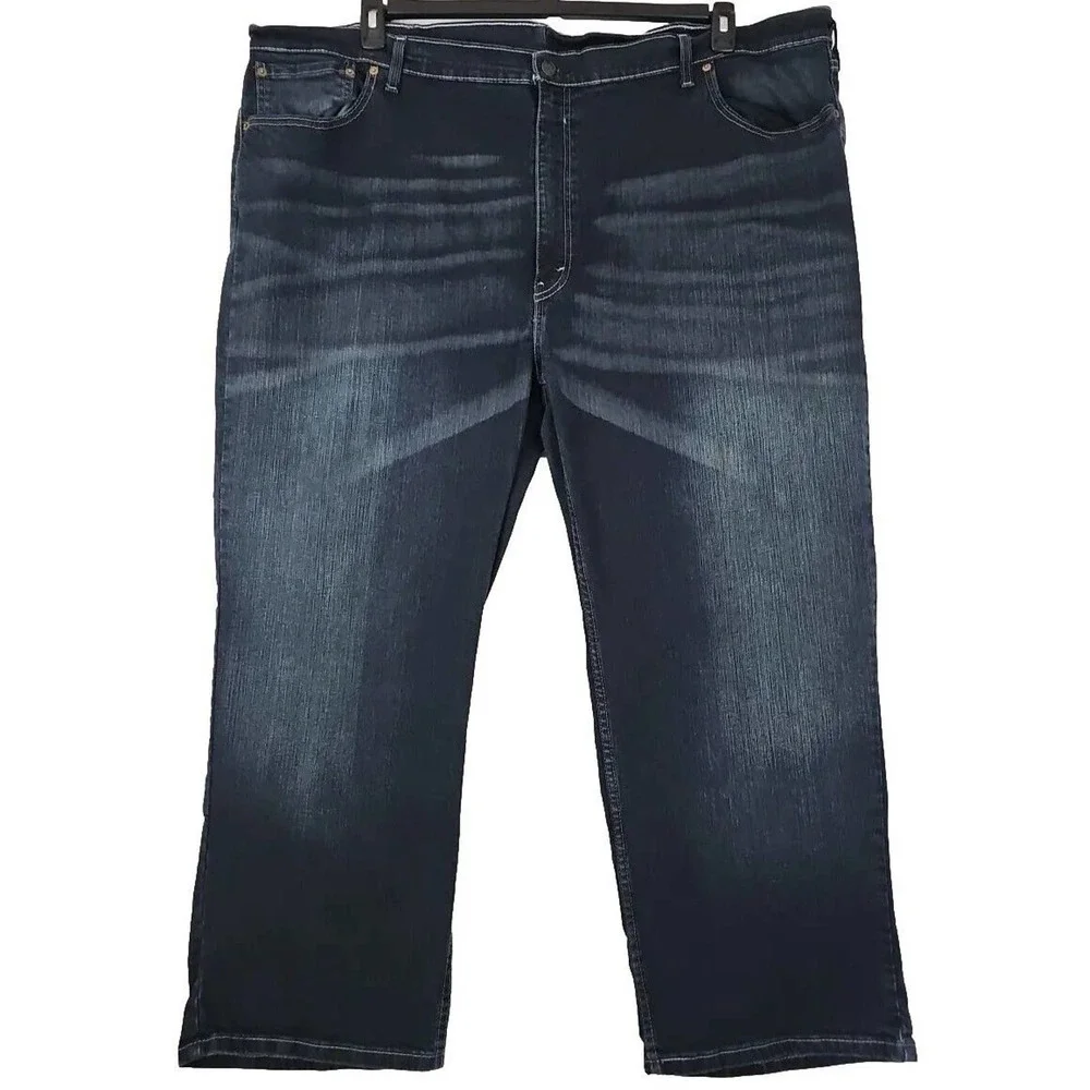 LEVIS 559 - Mens 50×29~ Big & Tall Water Less Relaxed Fit Straight Blue Jeans.